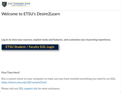 etsu d2l login.